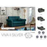 Kép 2/13 - VIVA SILVER II. előre nyíló rugós kanapé