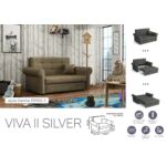 Kép 10/13 - VIVA SILVER II. előre nyíló rugós kanapé