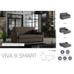 Kép 2/10 - VIVA SMART III. előre nyíló rugós kanapé