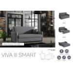 Kép 1/10 - VIVA SMART III. előre nyíló rugós kanapé