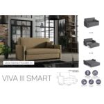Kép 6/10 - VIVA SMART III. előre nyíló rugós kanapé