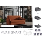 Kép 7/10 - VIVA SMART III. előre nyíló rugós kanapé