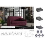 Kép 9/10 - VIVA SMART III. előre nyíló rugós kanapé