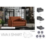 Kép 7/11 - VIVA SMART II előre nyíló rugós, ágyneműtartós kanapé