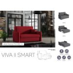 Kép 8/11 - VIVA SMART II előre nyíló rugós, ágyneműtartós kanapé
