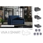 Kép 10/11 - VIVA SMART II előre nyíló rugós, ágyneműtartós kanapé