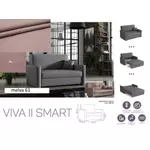 Kép 2/5 - VIVA SMART II előre nyíló rugós, ágyneműtartós kanapé  MELVA 61