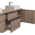 Kép 4/4 - Modern design a fürdőszoba dísze.  Jimena fürdőszobai szekrény sonoma