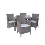 Kép 3/6 - ALLIBERT IOWA/MONTANA polyrattan kerti fotel - cappuccino