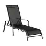 Kép 1/19 - Állítható kerti szék, fekete/szürke, ATREO