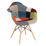 Kép 1/17 - Fotel bükkfa  és  patchwork minta TOBO NEW