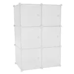 Kép 1/17 - Praktikus moduláris szekrény, fehér/mintás, ZERUS