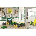 Kép 1/5 - TRACTOR GREEN matraccal 160x80 ágy