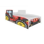 Kép 2/5 - Piros színű Tractor matracos ágy
