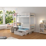 Kép 1/8 - Háromszemélyes emeletes ágy matracokkal ETAPO 180x80