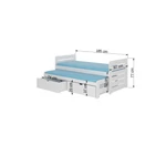 Kép 3/7 - Elegáns kialakítású dupla matracos ágy