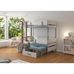 Kép 1/6 - Háromszemélyes emeletes ágy ETAPO 200x90