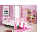 Kép 1/3 - Ágy matraccal BEAR PINK 160x80