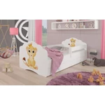 Kép 1/8 - Ágy matraccal, korláttal és fiókkal CASIMO LION 160x80