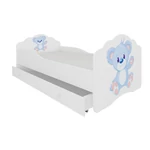 Kép 2/8 - CASIMO BLUE BEAR fehér ágy matraccal