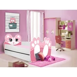 Kép 1/8 - Ágy matraccal és fiókkal BEAR PINK 160x80
