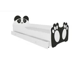 Kép 2/8 - Bear Black ágy matraccal és fiókkal