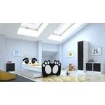 Kép 1/8 - Ágy matraccal és fiókkal BEAR BLACK 140x70