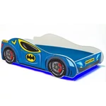 Kép 2/6 - Kék LED Batcar matracos ágy