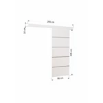 Kép 3/3 - Elegáns megoldás a szoba tagolására.