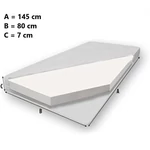 Kép 3/6 - Elegáns fehér matracos dupla ágy 160x80 cm méretben