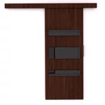 Kép 2/3 - Desio 86 wenge-ben és fekete Lacobel felüppel