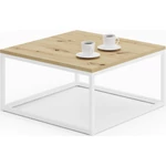 Kép 2/3 - Belten 65x65 kávéasztal fehér színben