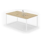 Kép 2/3 - NARISA fehér kávéasztal  Artisan stílus