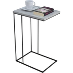 Kép 2/3 - DRU fekete színű segédasztal beton felülettel
