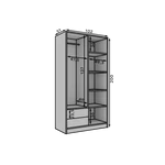 Kép 4/5 - Modern design fehér színe