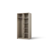 Kép 3/6 - Alera II gardróbszekrény, Kasmír (100x204)-KB, fekete fogantyú