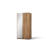 Kép 2/6 - Alera II gardróbszekrény, Artisan (100x204)-AG, arany fogantyú