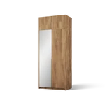 Kép 2/6 - Alera II gardróbszekrény, felső szekrénnyel Artisan (100x250)-AG, arany fogantyú