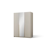Kép 2/6 - Alera III gardróbszekrény, Kasmír (148x204)-KG, arany fogantyú