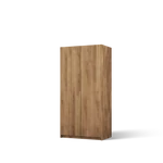 Kép 2/6 - Bregma II gardróbszekrény, Artisan (100x204)-AG, arany fogantyú