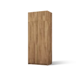 Kép 2/6 - Bregma II felső szekrényelemmel gardróbszekrény, Artisan (100x250)-AG, arany fogantyú
