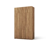 Kép 2/6 - Bregma III gardróbszekrény felső résszel, Artisan (148x250)-AG, arany fogantyú