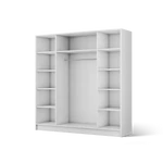 Kép 4/13 - Palladio 200 gardróbszekrény, Fehér (200x200)