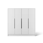 Kép 1/13 - Palladio 200 nyílóajtós gardróbszekrény, Fehér (200x200)