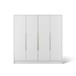 Kép 1/13 - Palladio 200 nyílóajtós gardróbszekrény, Fehér (200x200)