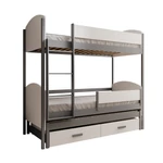 Kép 1/2 - ADRK Furniture Leia háromszemélyes gyerekágy 200x90 matraccal