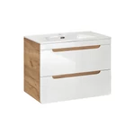 Kép 3/3 - Mosdó alá szekrény Aruba White, 60 cm