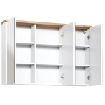 Kép 2/3 - Tükrös szekrény Bali White, 100 cm