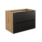 Kép 2/4 - Mosdó alá szekrény Luxor Black, 80 cm
