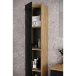 Kép 1/6 - Magas szekrény Luxor Black, 35 cm